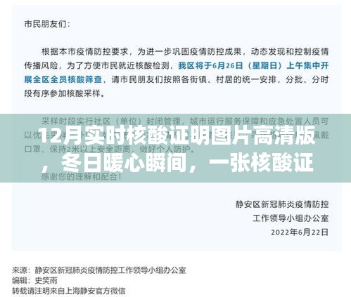 冬日溫情瞬間，高清核酸證明圖片背后的故事